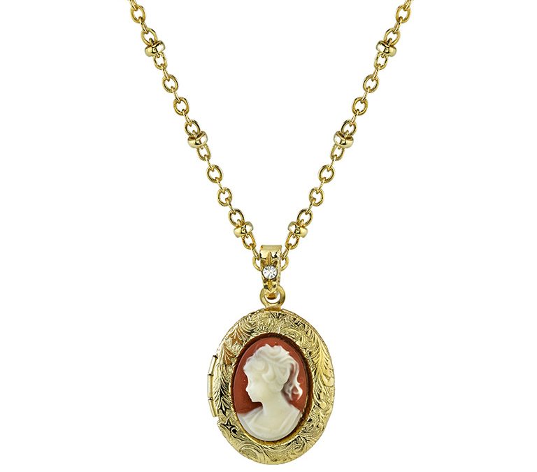 Cameo Locket Necklace