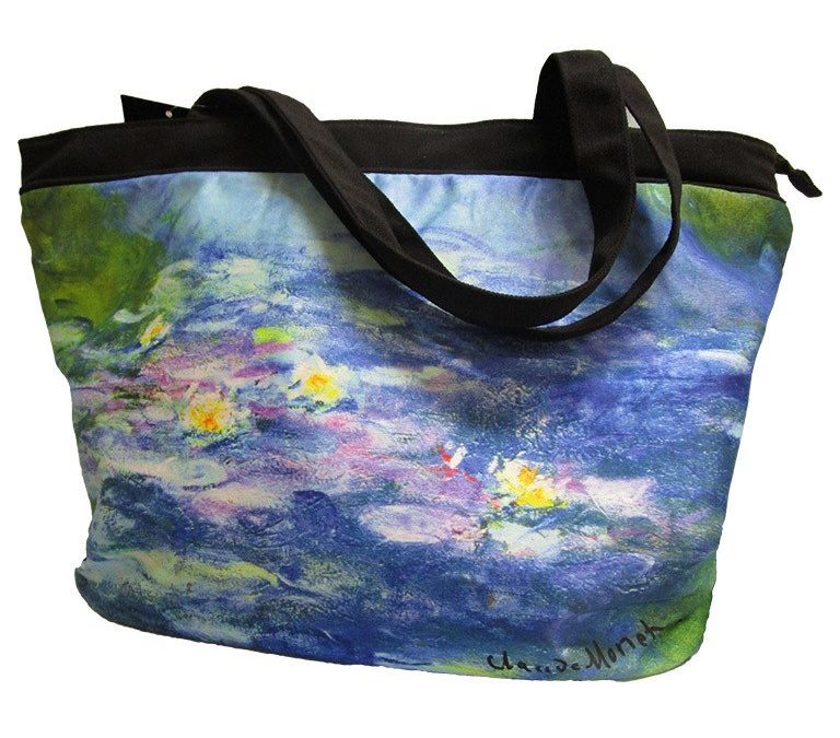 Tote Bag-Monet Lily Pads Design