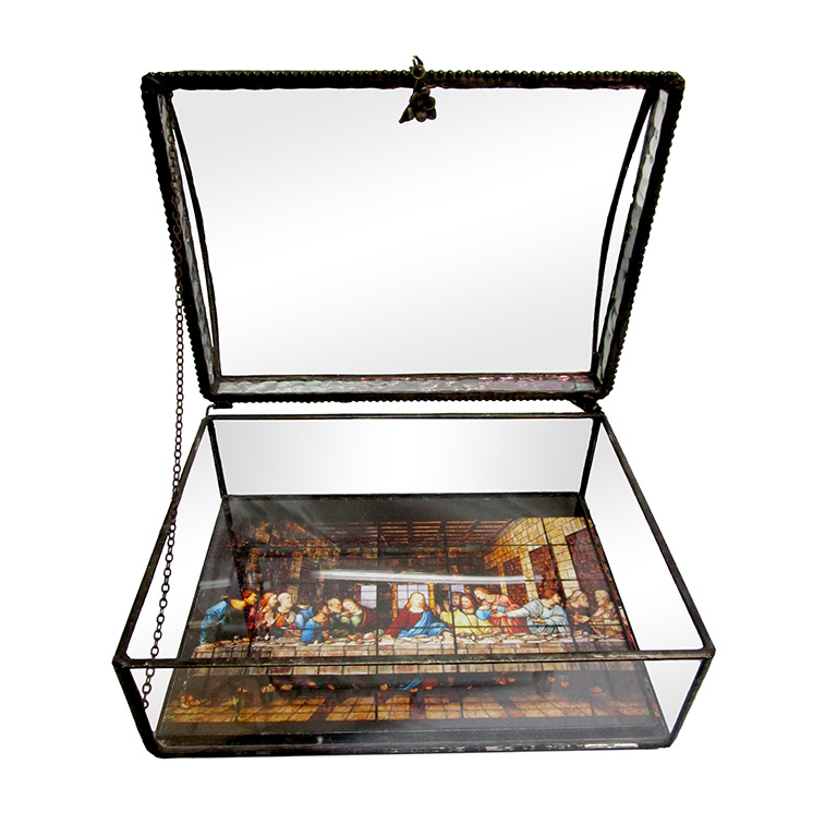 The Last Supper Window Handcrafted Glass Jewelry Box